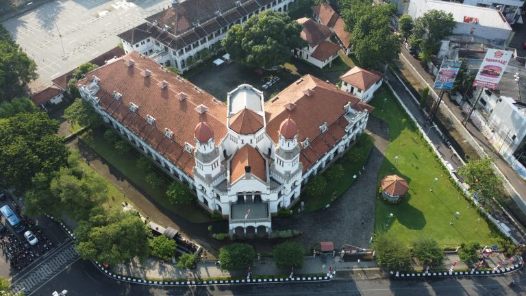 Aerial view Lawang Sewu